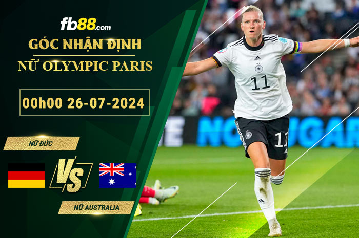 Fb88 soi kèo trận đấu Nữ Đức vs Nữ Australia