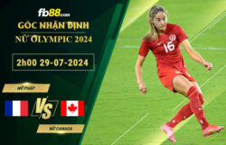 Fb88 bảng kèo trận đấu Nữ Pháp vs Nữ Canada