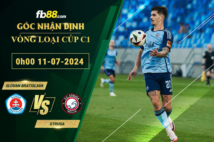 Fb88 soi kèo trận đấu Slovan Bratislava vs Struga