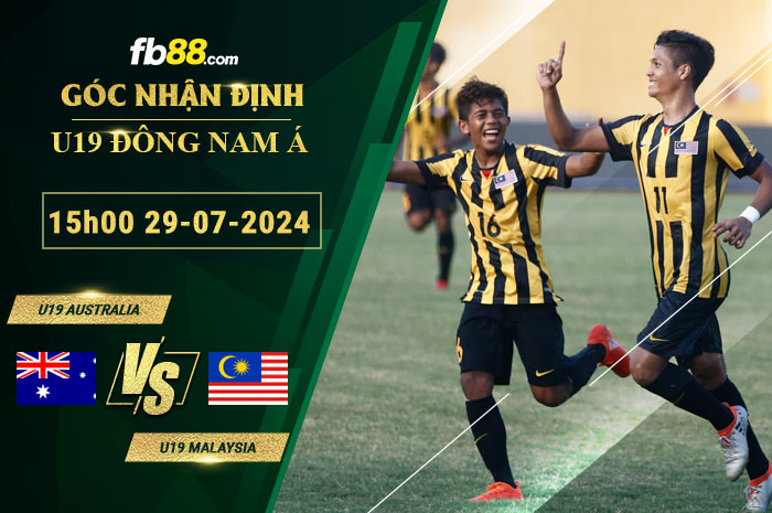 Fb88 soi kèo trận đấu U19 Australia vs U19 Malaysia
