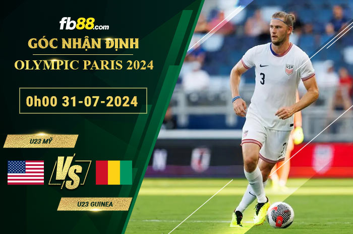 Fb88 soi kèo trận đấu U23 Mỹ vs U23 Guinea