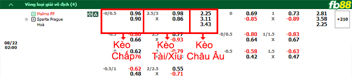 Fb88 bảng kèo trận đấu Malmo vs Sparta Prague