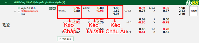 Fb88 bảng kèo trận đấu Vejle vs Nordsjaelland