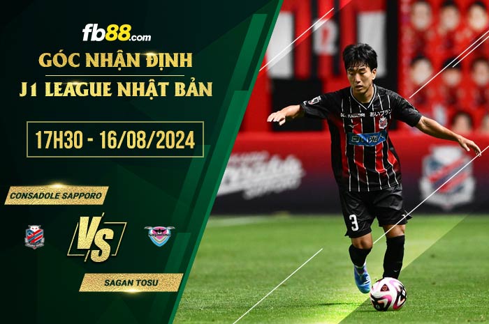 fb88-soi kèo Consadole Sapporo vs Sagan Tosu