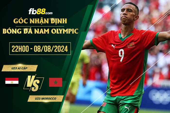 fb88-soi kèo U23 Ai Cập vs U23 Morocco