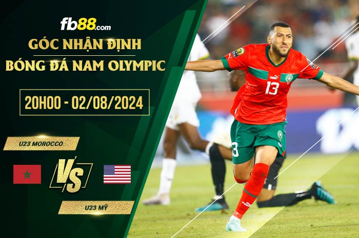 fb88-soi kèo U23 Morocco vs U23 Mỹ