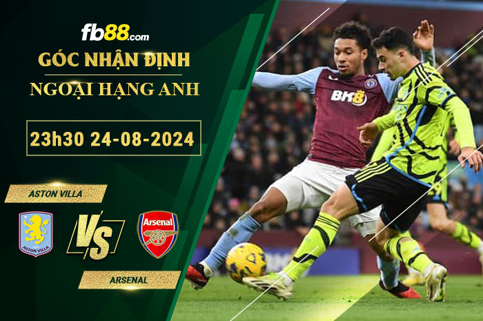 Fb88 soi kèo trận đấu Aston Villa vs Arsenal