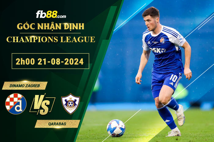 Fb88 soi kèo trận đấu Dinamo Zagrebvs Qarabag