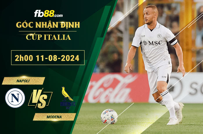 Fb88 soi kèo trận đấu Napoli vs Modena