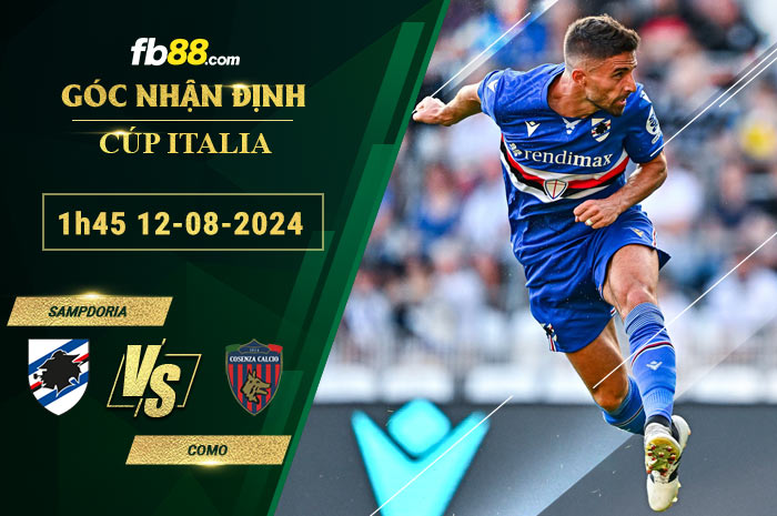 Fb88 soi kèo trận đấu Sampdoria vs Como