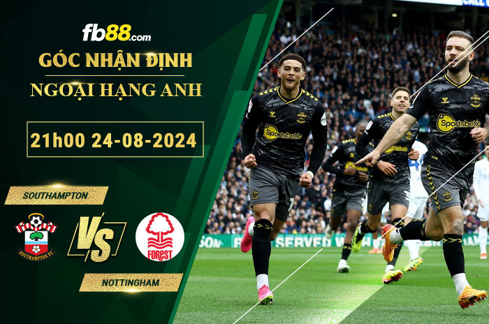 Fb88 soi kèo trận đấu Southampton vs Nottingham