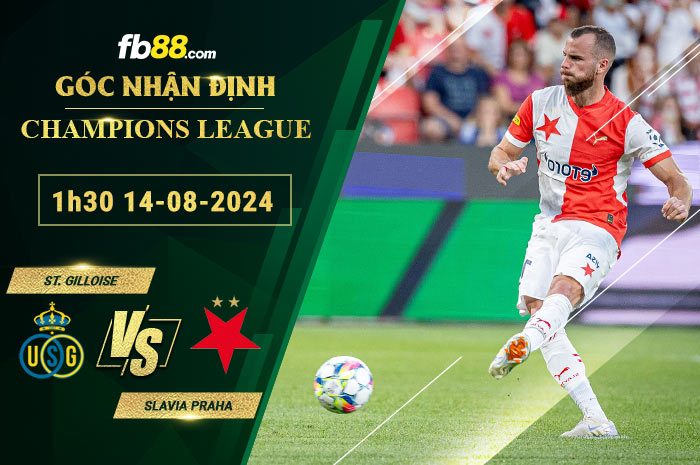 Fb88 soi kèo trận đấu St. Gilloise vs Slavia Praha