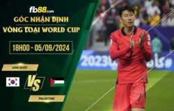 fb88-soi kèo Hàn Quốc vs Palestine