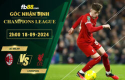 Fb88 soi kèo trận đấu AC Milan vs Liverpool