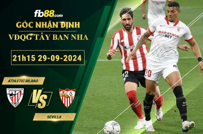 Fb88 soi kèo trận đấu Athletic Bilbao vs Sevilla