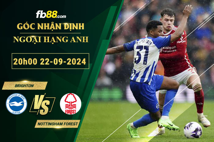 Fb88 soi kèo trận đấu Brighton vs Nottingham Forest