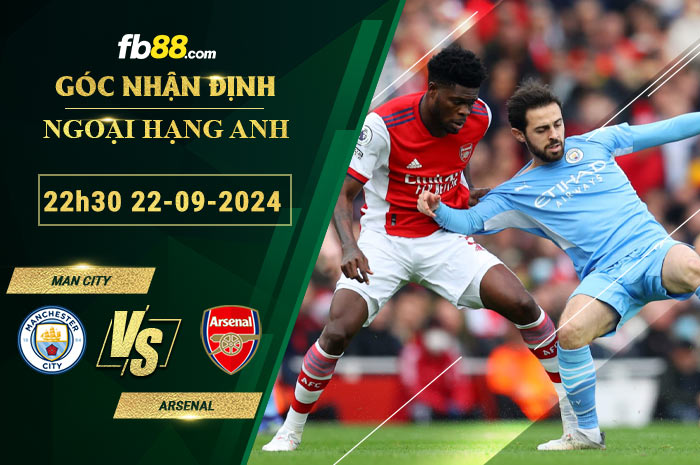 Fb88 soi kèo trận đấu Man City vs Arsenal