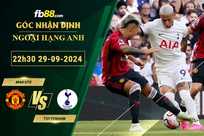 Fb88 soi kèo trận đấu Man Utd vs Tottenham