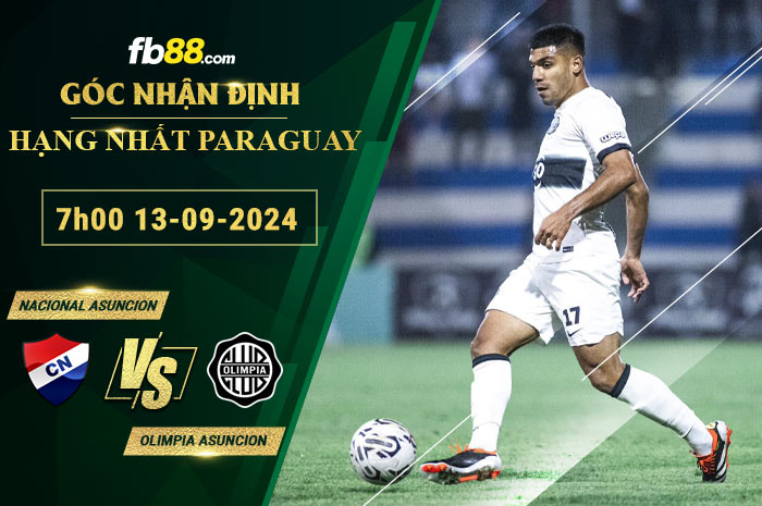 Fb88 soi kèo trận đấu Nacional Asuncion vs Olimpia Asuncion