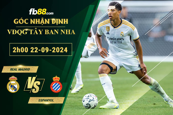 Fb88 soi kèo trận đấu Real Madrid vs Espanyol