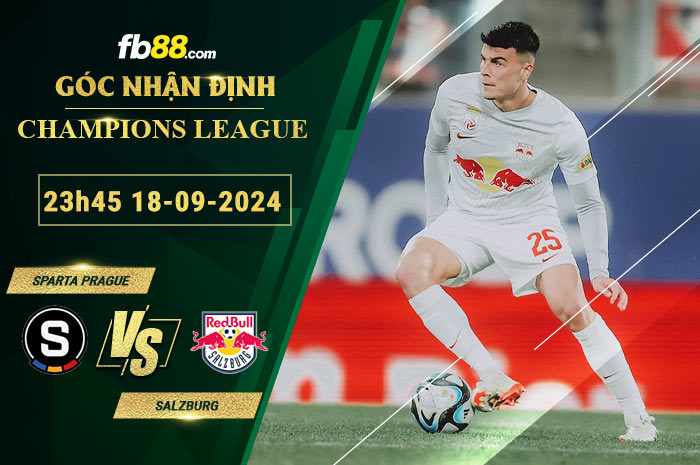 Fb88 soi kèo trận đấu Sparta Prague vs Salzburg