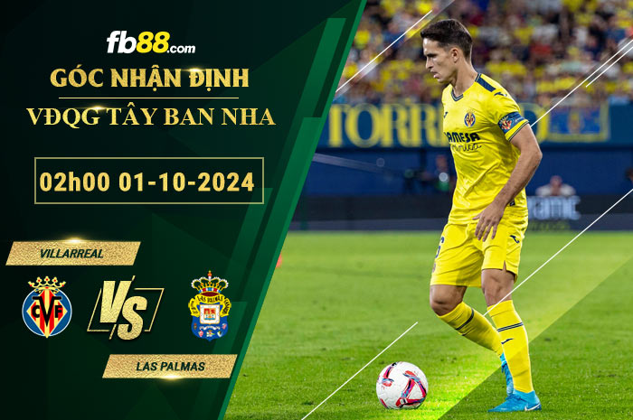 Fb88 soi kèo trận đấu Villarreal vs Las Palmas