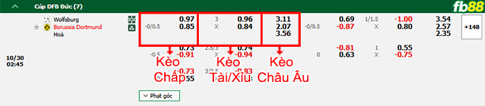 Fb88 bảng kèo trận đấu Wolfsburg vs Dortmund