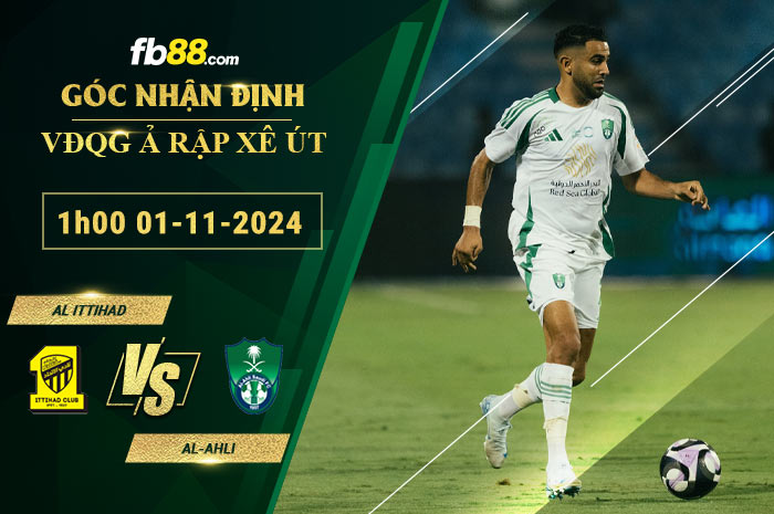 Fb88 soi kèo trận đấu Al Ittihad vs Al-Ahli