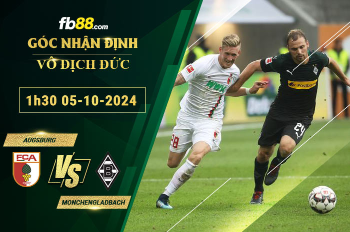 Fb88 soi kèo trận đấu Augsburg vs Monchengladbach