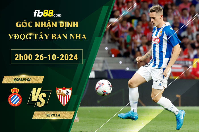 Fb88 soi kèo trận đấu Espanyol vs Sevilla