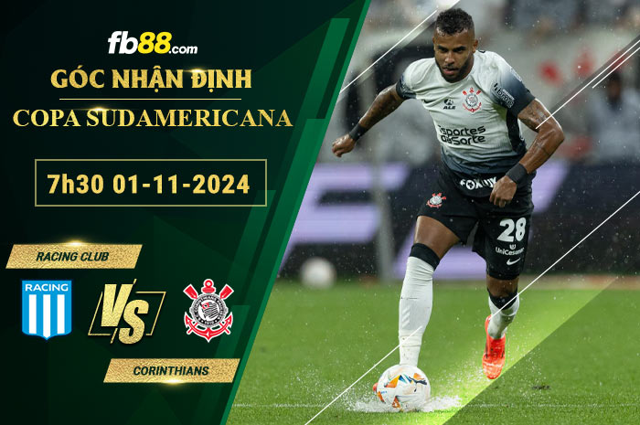 Fb88 soi kèo trận đấu Racing Club vs Corinthians