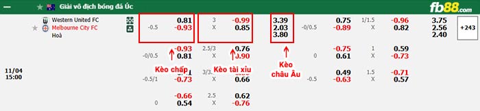 fb88-bảng kèo trận đấu Western United vs Melbourne City