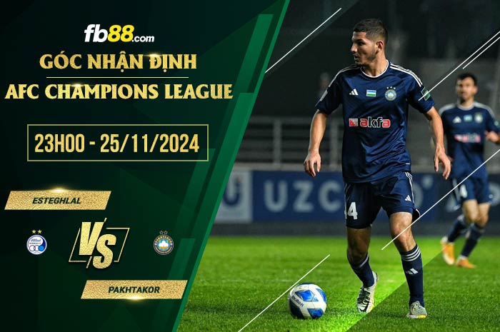 fb88-soi kèo Esteghlal vs Pakhtakor