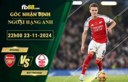 Fb88 soi kèo trận đấu Arsenal vs Nottingham