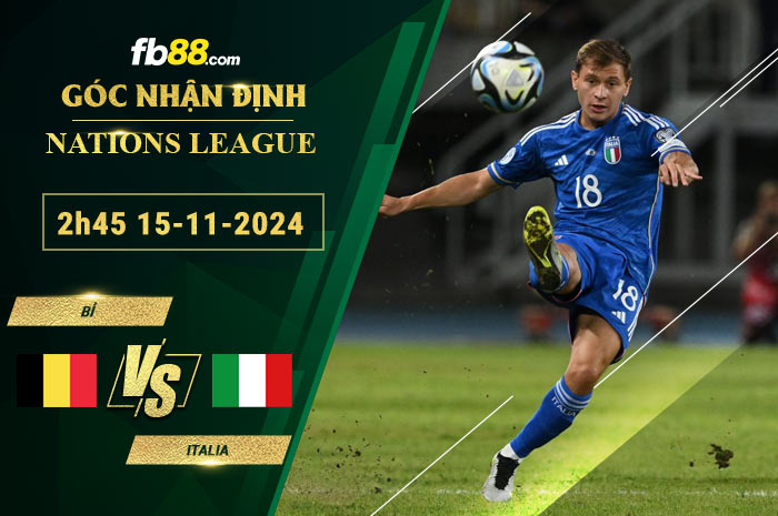Fb88 soi kèo trận đấu Bỉ vs Italia