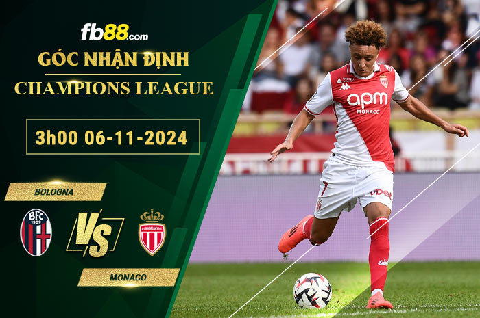 Fb88 soi kèo trận đấu Bologna vs Monaco