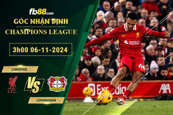 Fb88 soi kèo trận đấu Liverpool vs Leverkusen