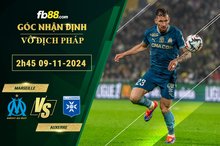 Fb88 soi kèo trận đấu Marseille vs Auxerre