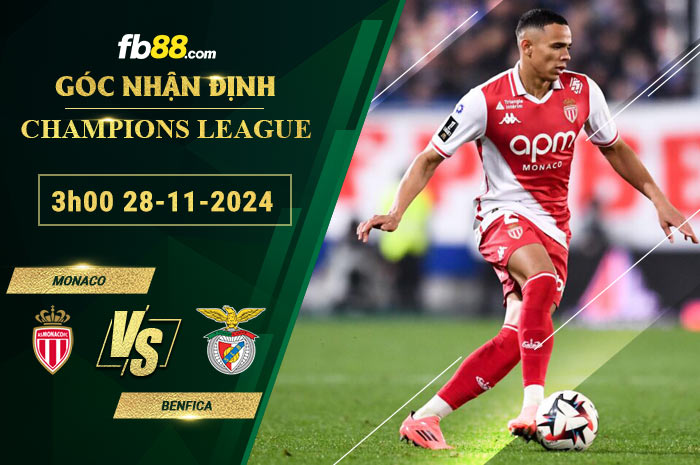 Fb88 soi kèo trận đấu Monaco vs Benfica