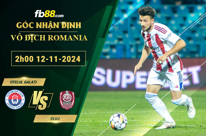 Fb88 soi kèo trận đấu Otelul Galati vs Cluj
