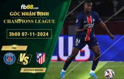 Fb88 soi kèo trận đấu PSG vs Atletico Madrid