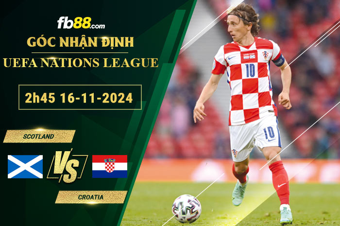 Fb88 soi kèo trận đấu Scotland vs Croatia