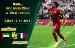 Fb88 soi kèo trận đấu UAE vs Qatar