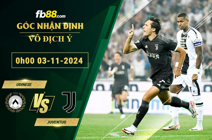 Fb88 soi kèo trận đấu Udinese vs Juventus