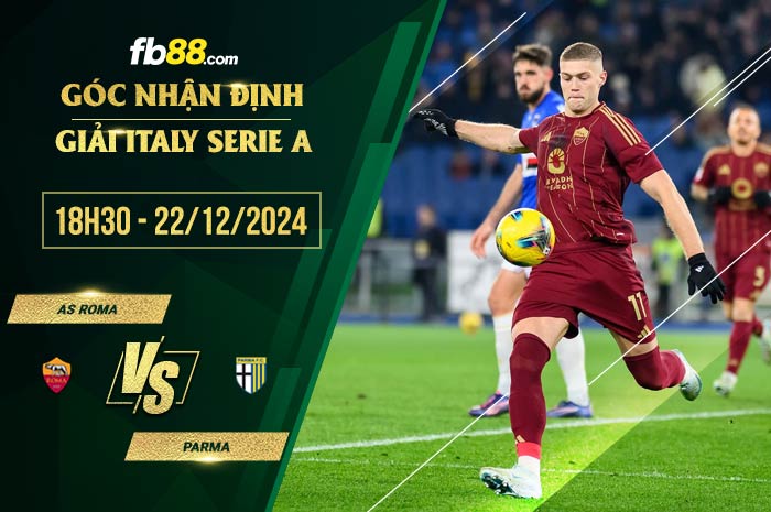 fb88-soi kèo AS Roma vs Parma