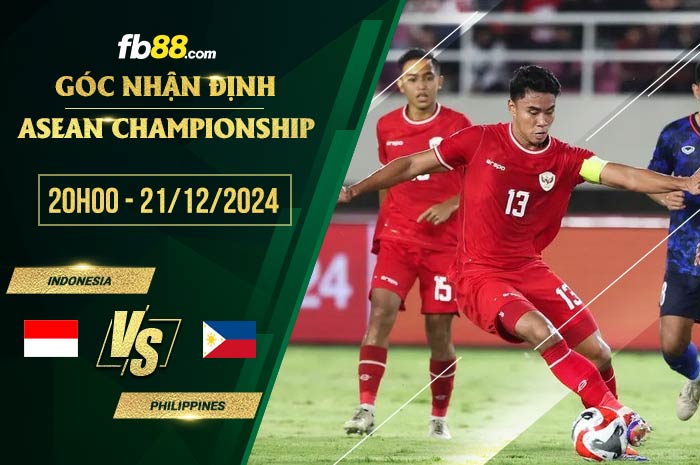 fb88-soi kèo Indonesia vs Philippines
