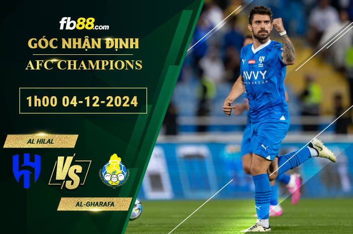 Fb88 soi kèo trận đấu Al Hilal vs Al-Gharafa