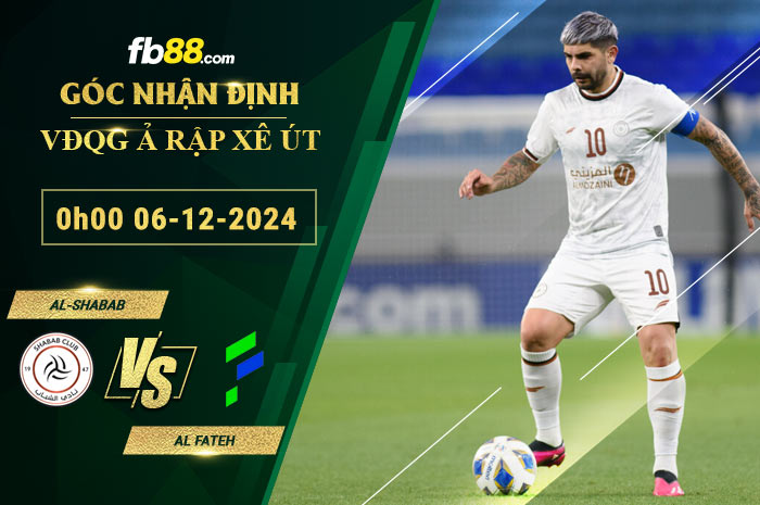 Fb88 soi kèo trận đấu Al-Shabab vs Al Fateh