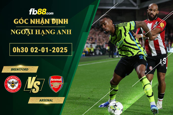 Fb88 soi kèo trận đấu Brentford vs Arsenal