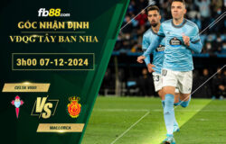 Fb88 soi kèo trận đấu Celta Vigo vs Mallorca